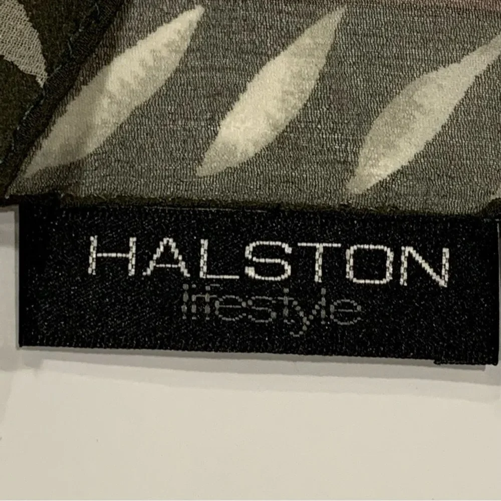 Halston‎ Silk Floral Scarf